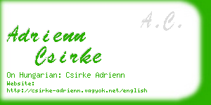 adrienn csirke business card